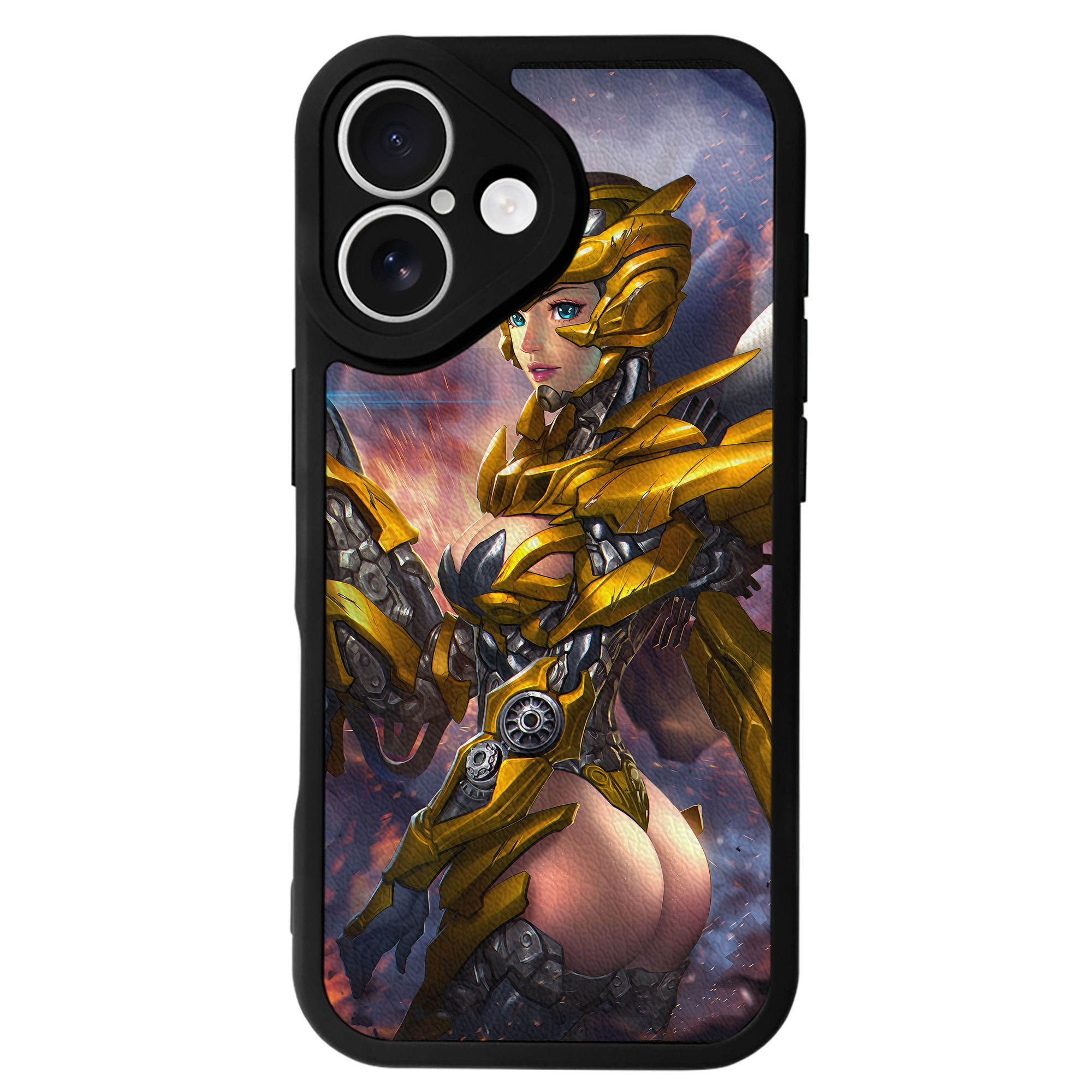 （画像用） Transformers トランスフォーマー 【iPhone 16シリーズ対応】シリコンスマホケース（レザー調） 材質：シリコン
